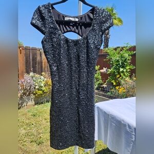 Dress the Population Blue Sequin Bodycon Dress